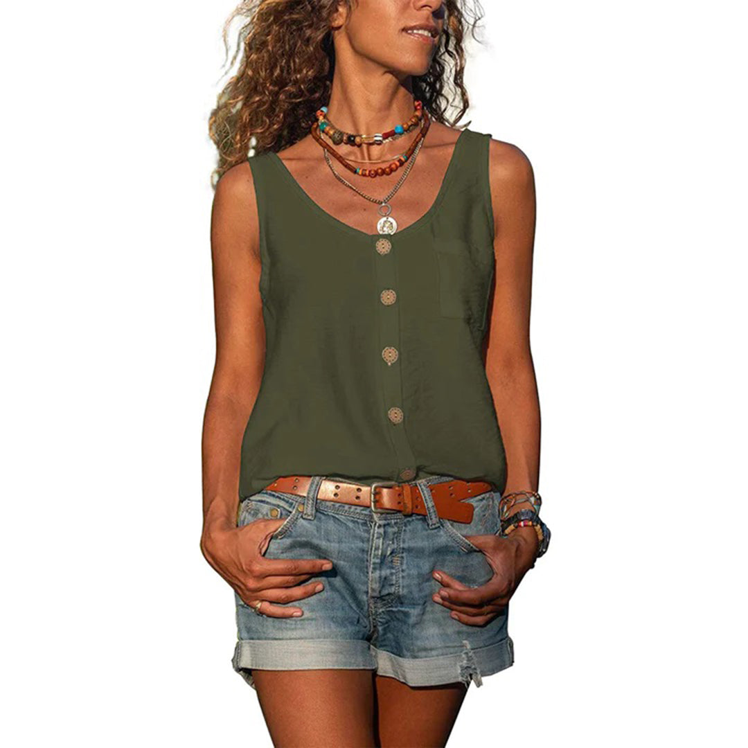 Casual Sleeveless Summer Top | Lightweight and Modern Design