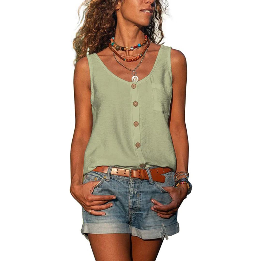 Casual Sleeveless Summer Top | Lightweight and Modern Design