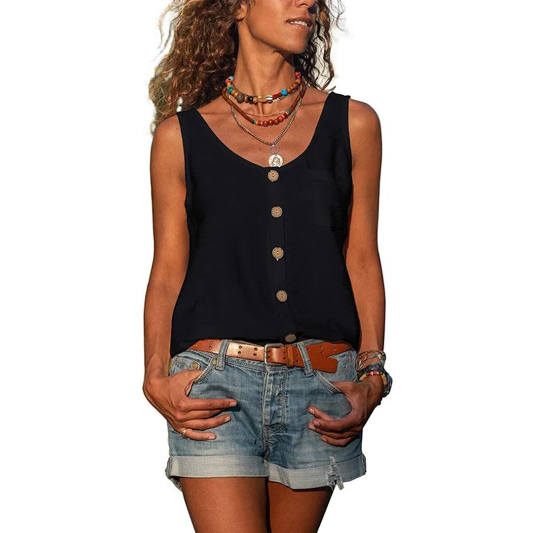Casual Sleeveless Summer Top | Lightweight and Modern Design