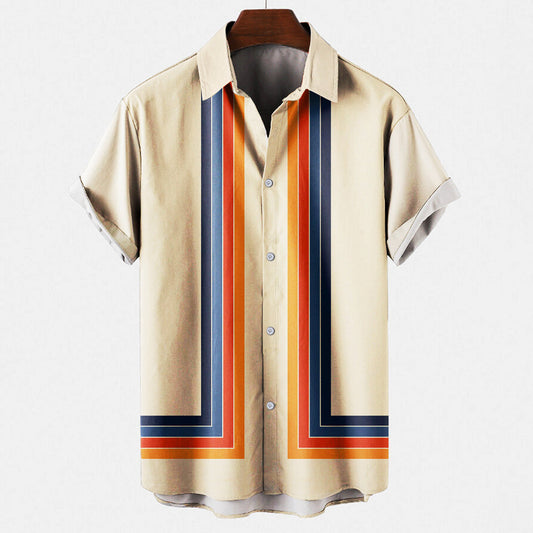 Classic Men's Retro Style Shirt for Versatile Wear