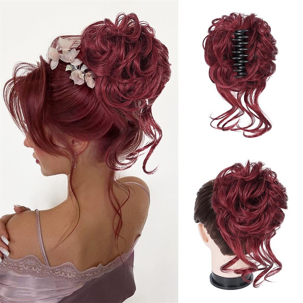 Claw Clip Hair Extension for Twisted Bun