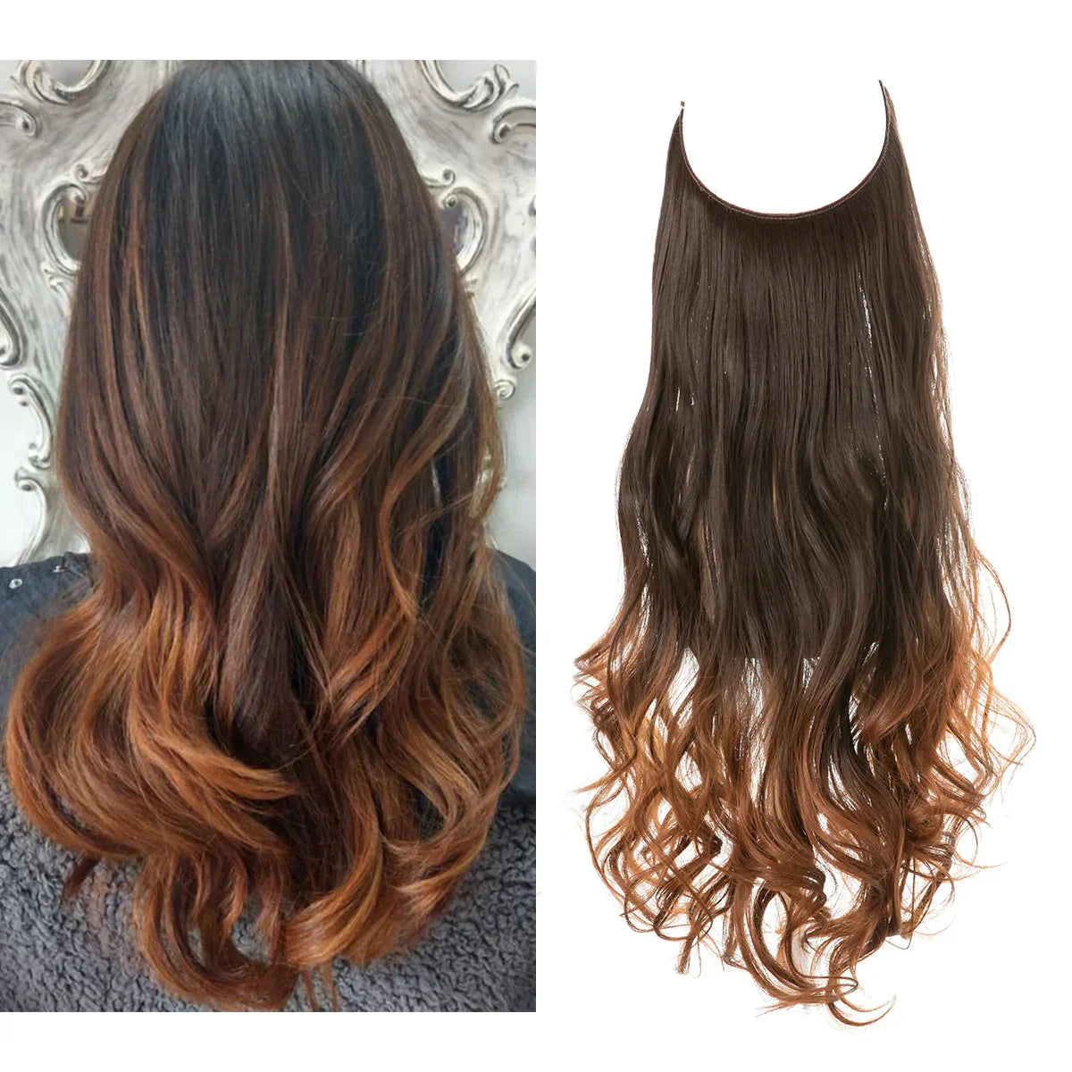 Clip-In Hair Extensions – 100% Human Hair for a Natural Look in 16–22 Inch Lengths for Instant Volume and Length