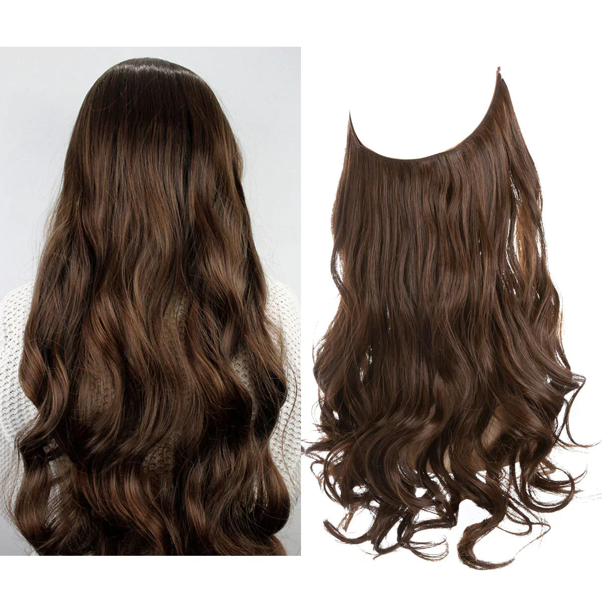 Clip-In Hair Extensions – 100% Human Hair for a Natural Look in 16–22 Inch Lengths for Instant Volume and Length