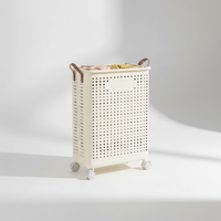 Collapsible Rolling Laundry Hamper