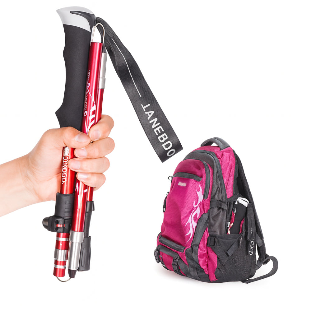 Collapsible Telescopic Trekking Poles for Support