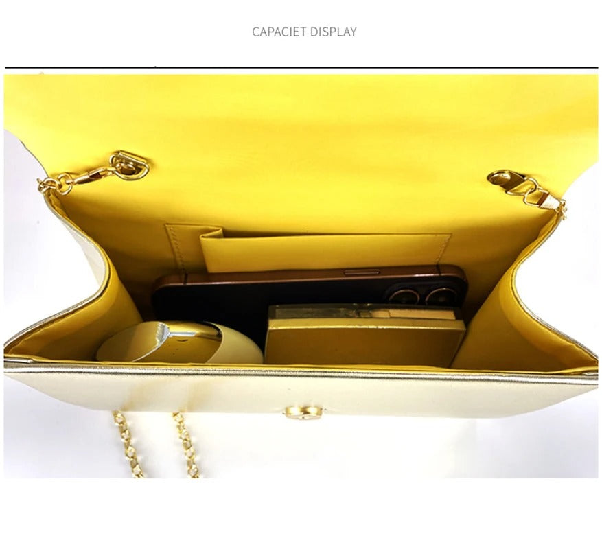 Compact Clutch with Chain Strap