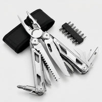 Compact Folding Multi-Tool with Pliers and Screwdriver Bits