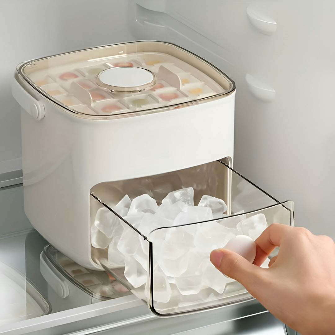 Compact Manual Kitchen Ice Cube Maker Machine
