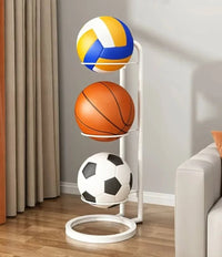Compact Storage Rack for Sports Balls and Accessories