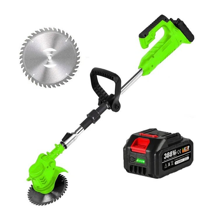 Cordless Electric Grass Trimmer - Battery-Operated for Homeowners