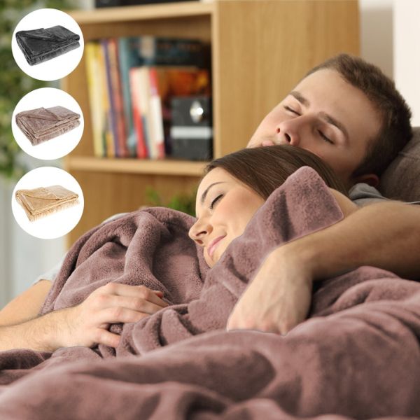 Cordless USB Electric Heated Blanket – Portable Flannel Throw