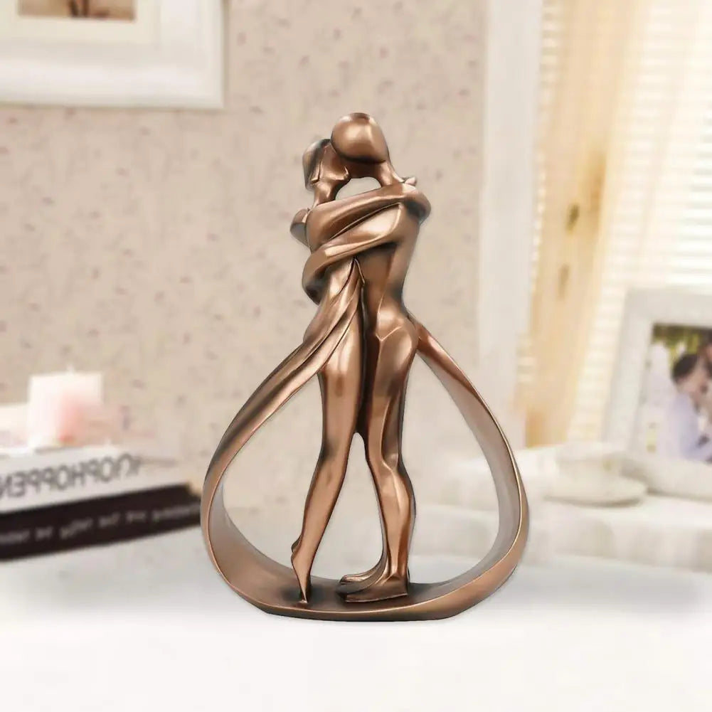 Decorative Embracing Figures Sculpture