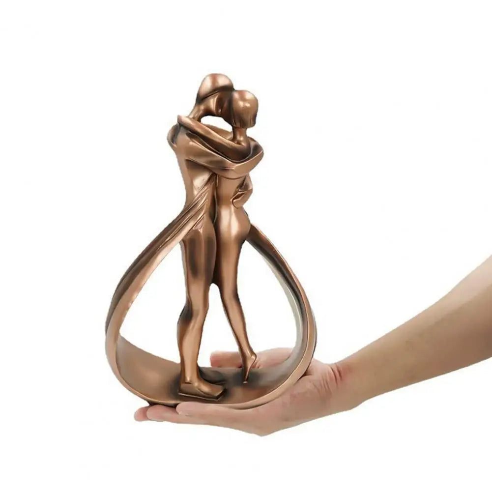 Decorative Embracing Figures Sculpture