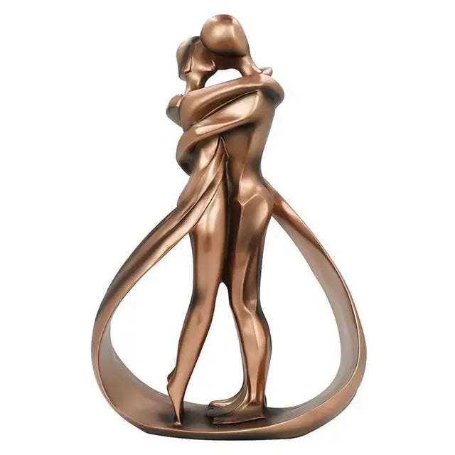 Decorative Embracing Figures Sculpture