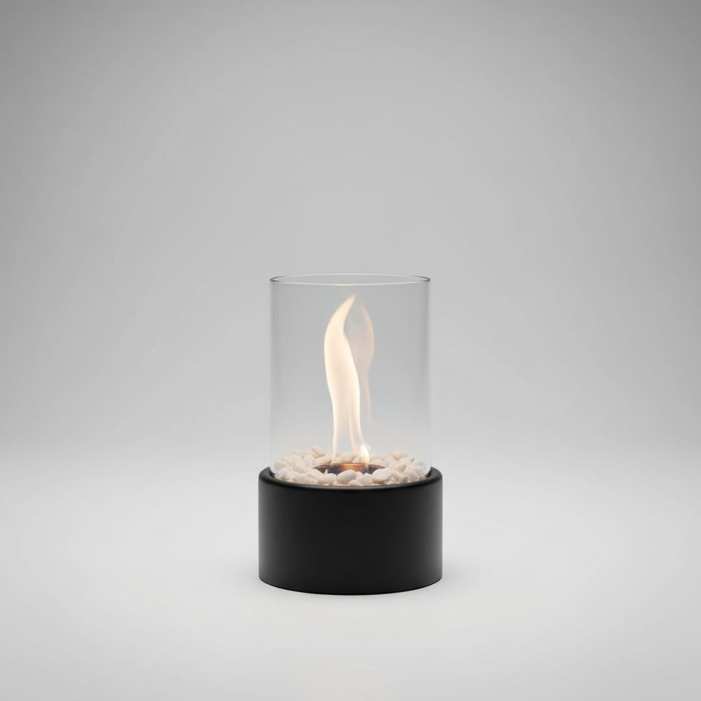 Decorative Lantern with Metal Base