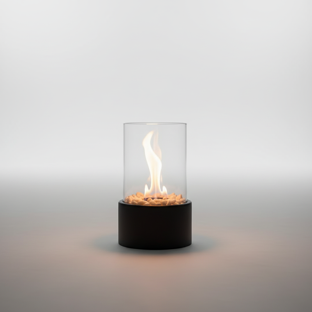 Decorative Lantern with Metal Base