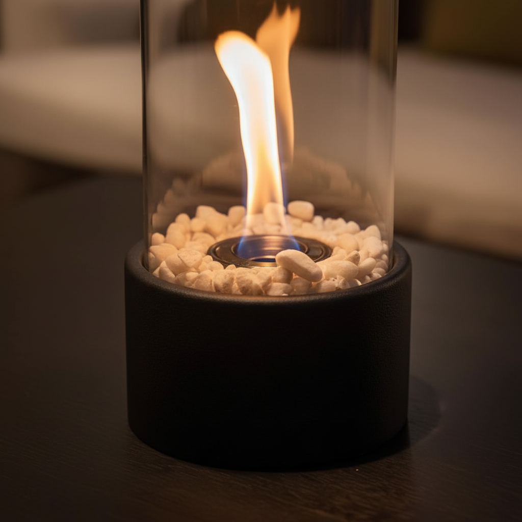 Decorative Lantern with Metal Base