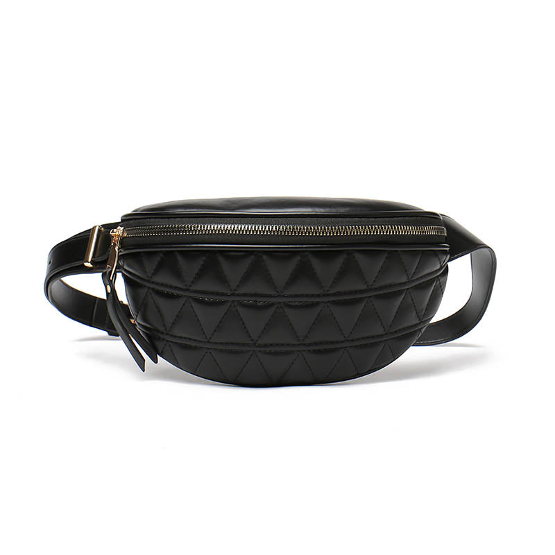 Diamond-Pattern Belt Bag | Sturdy & Practical