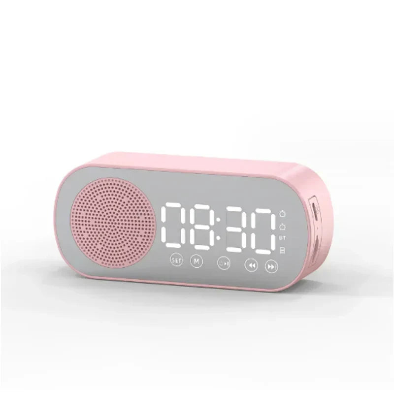 Digital Alarm Clock with Bluetooth Speaker and FM Radio