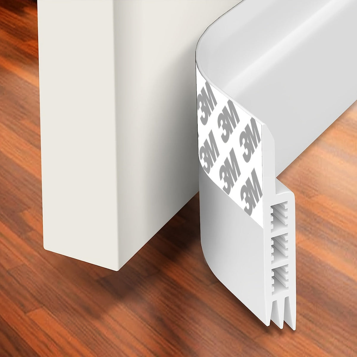 Door Draft Stopper - Silicone Door Sweep with Strong Adhesive and Sound Insulation