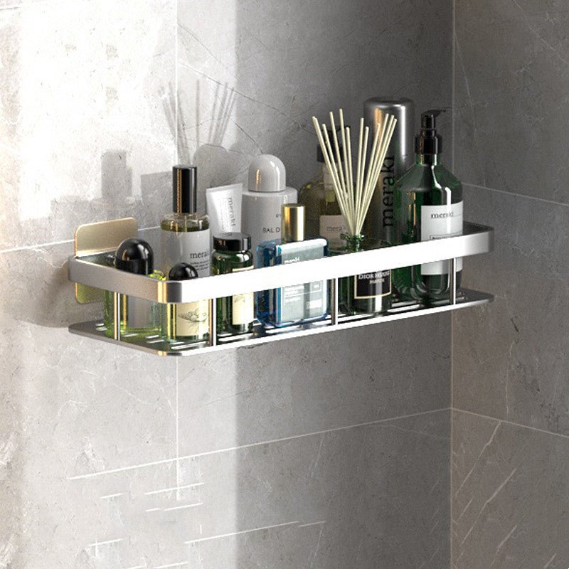 Drill-Free Bathroom Shelves