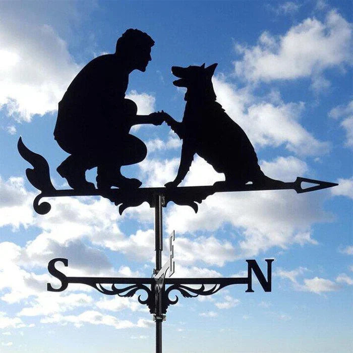 Durable Witch Weather Vane for Garden Magic
