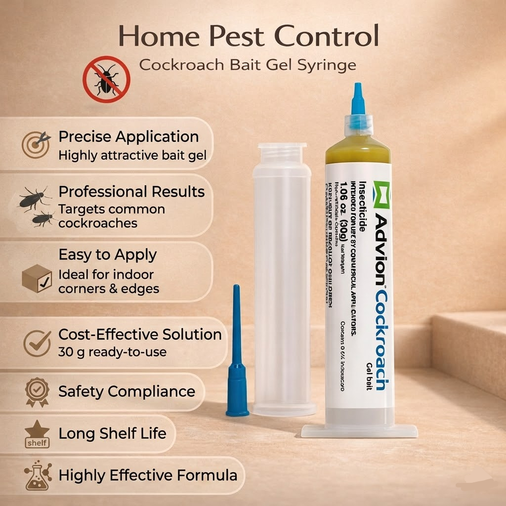 Effective Indoor Cockroach Control Gel Syringe for Pest Elimination