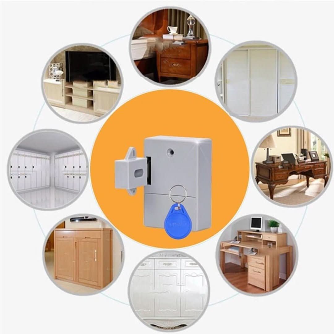 Electronic Drawer Lock with Invisible Sensor Control