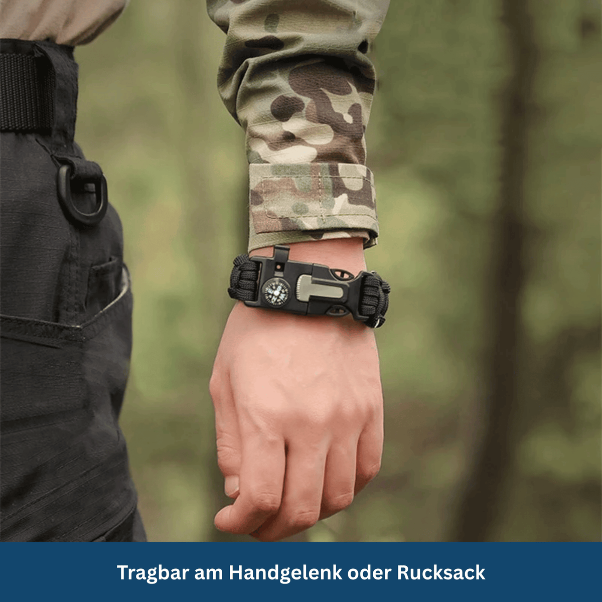 Emergency Paracord Survival Bracelet