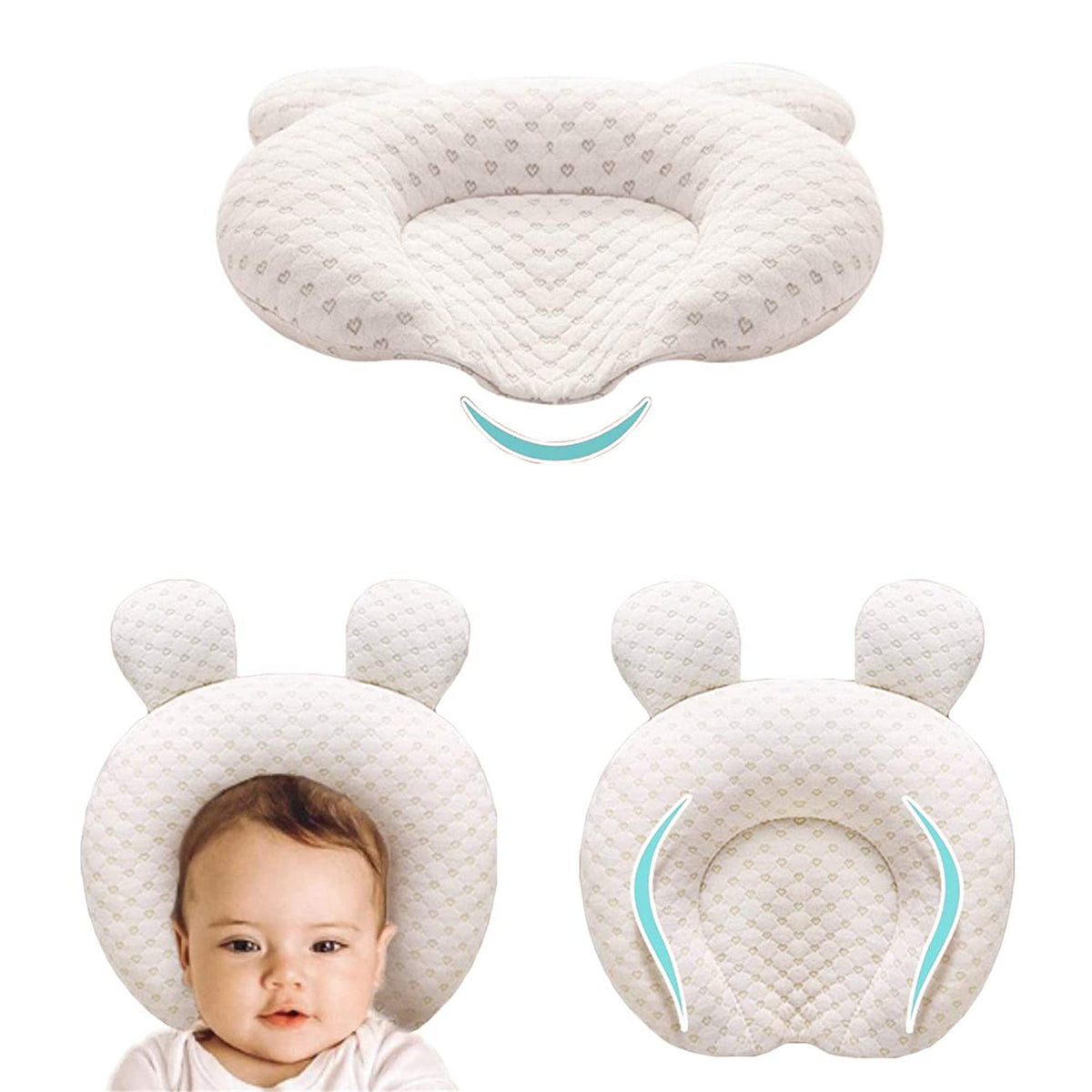 Ergonomic Baby Pillow for Sleep Support and Comfort