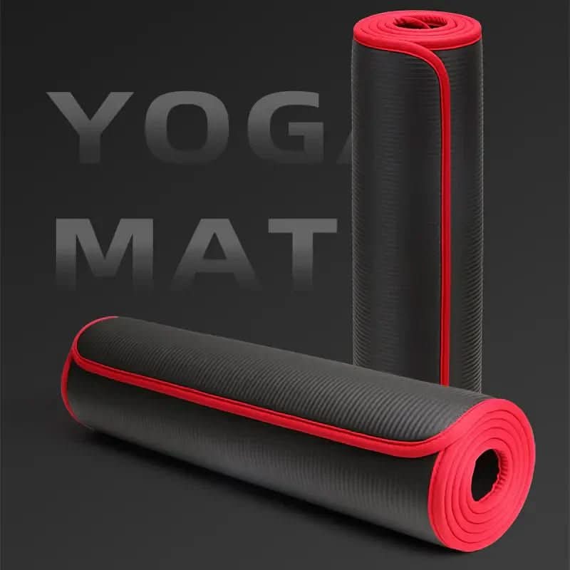 Extra-Thick Non-Slip Ribbed Yoga and Fitness Mat