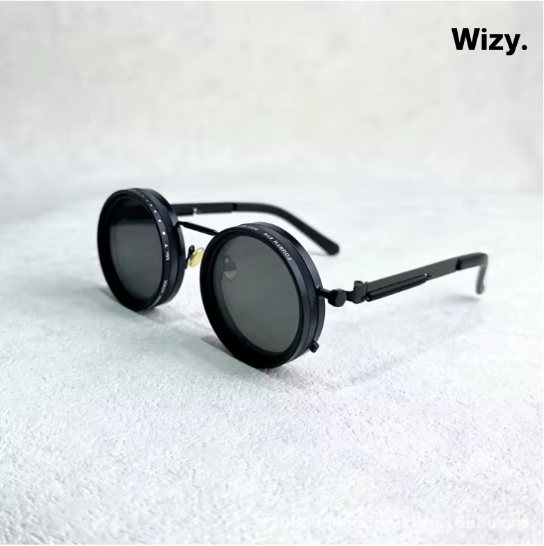 Fashion Sunglasses with Black Lenses and UV Protection