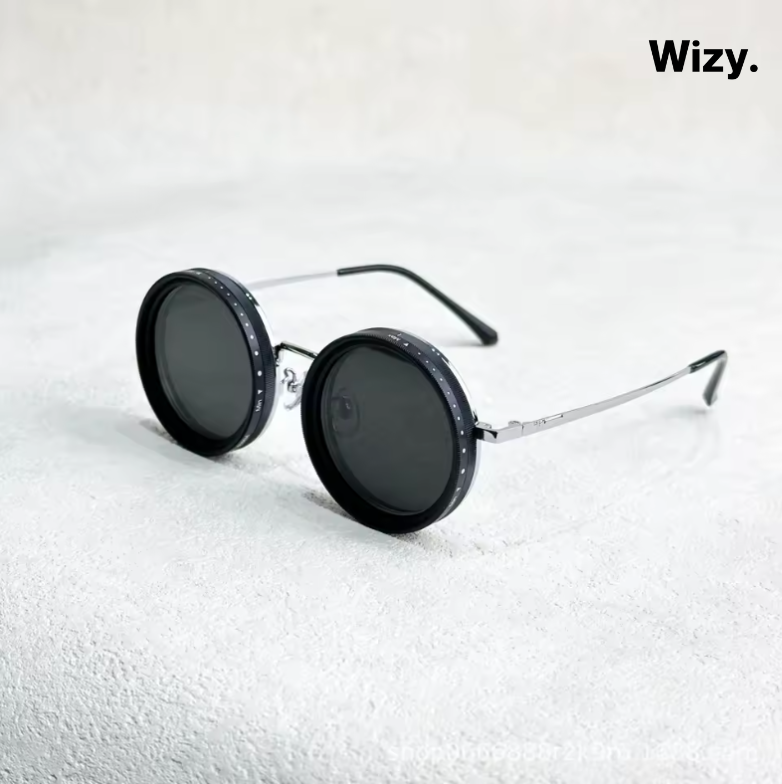 Fashion Sunglasses with Black Lenses and UV Protection