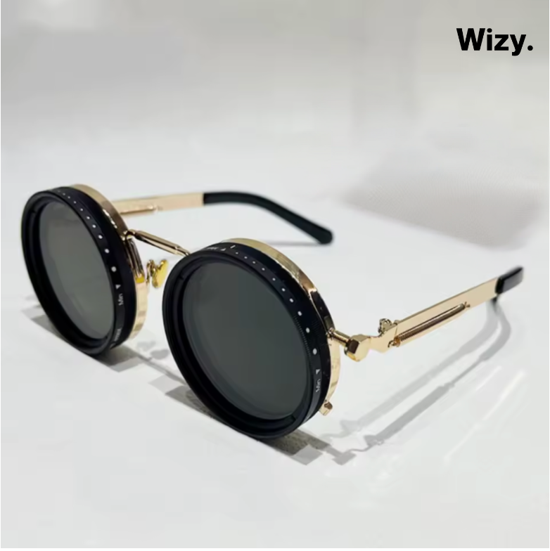 Fashion Sunglasses with Black Lenses and UV Protection