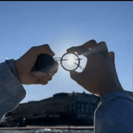Fashion Sunglasses with Black Lenses and UV Protection