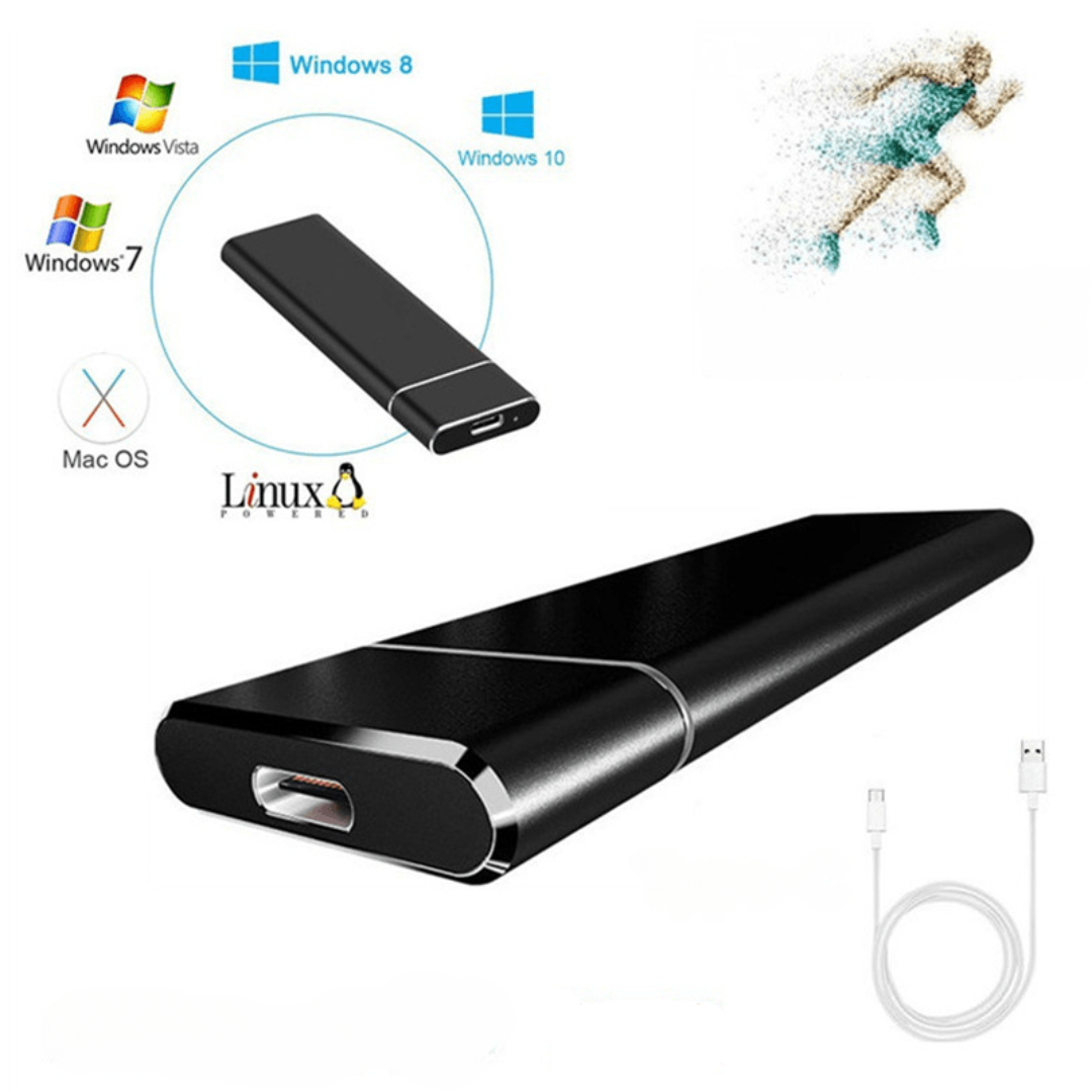 Fast Portable Aluminum External SSD