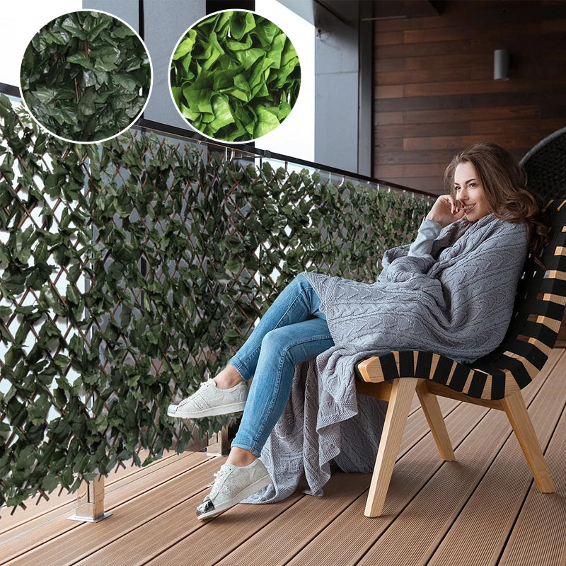 Faux Ivy Privacy Fence - Expandable and Realistic Decor