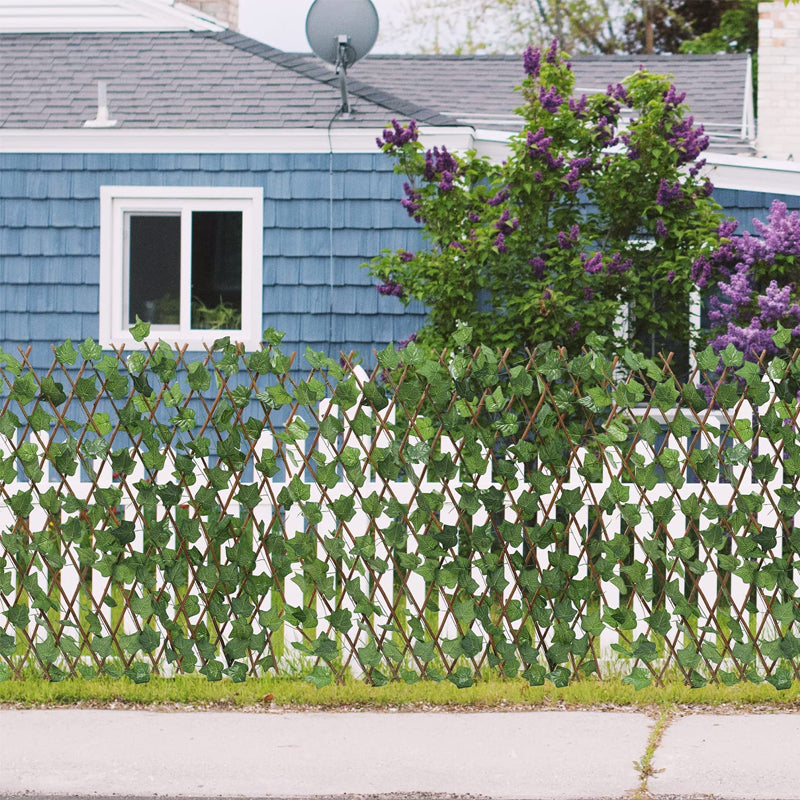 Faux Ivy Privacy Fence - Expandable and Realistic Decor