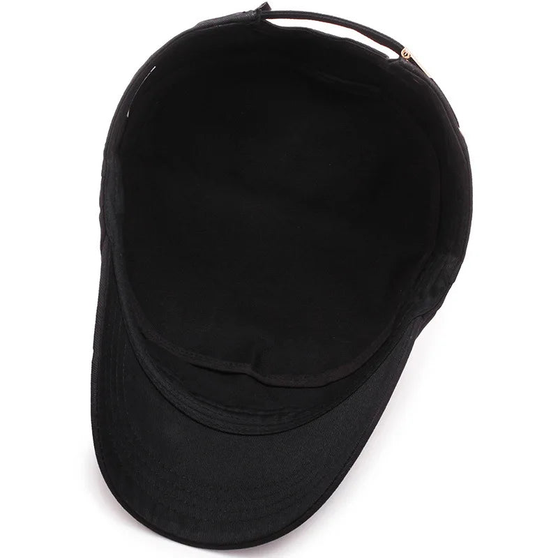 Flat Top Peaked Baseball Cap