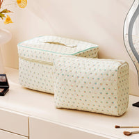 Floral Cotton Travel Cosmetic Bag