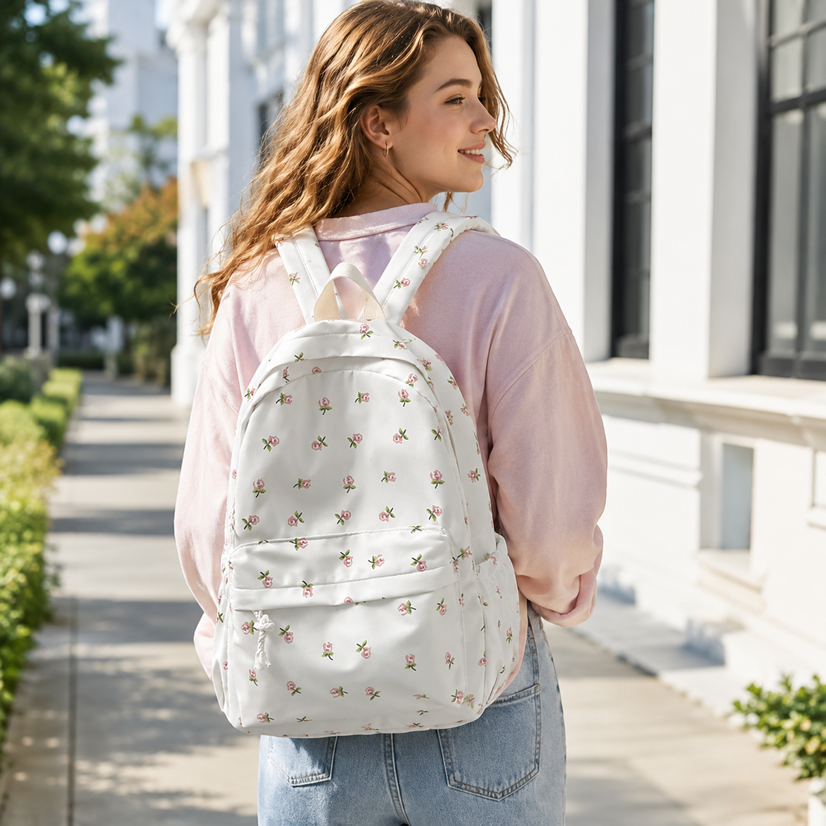 Floral School Backpack