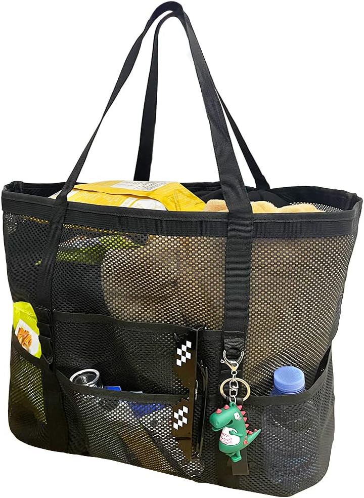Foldable Beach Bag with 9 Pockets for Family Outings