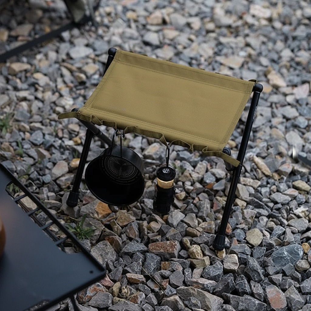 Folding Camping Stool with Aluminum Frame – Ultralight and Compact for Outdoor Use