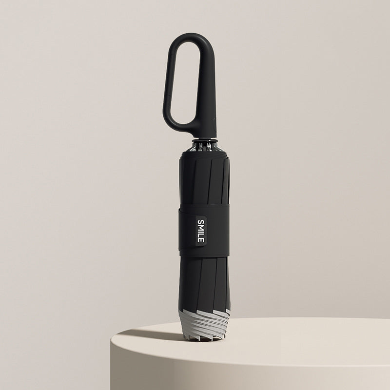 Folding Travel Umbrella with Reflective Trim – Compact and Lightweight