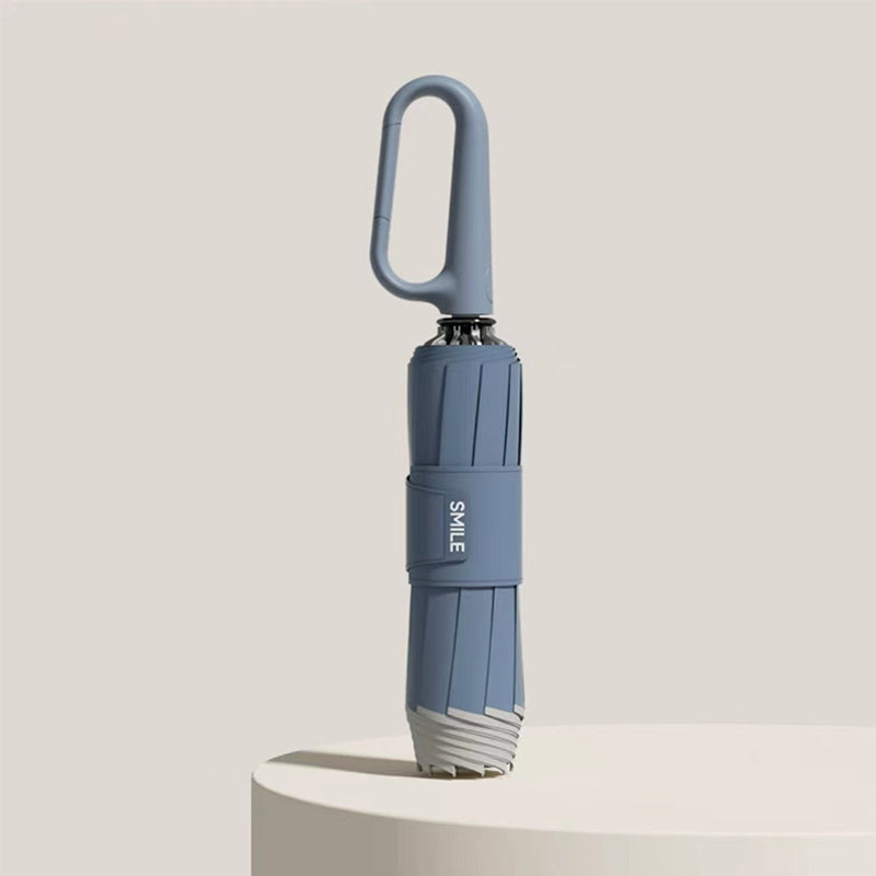 Folding Travel Umbrella with Reflective Trim – Compact and Lightweight