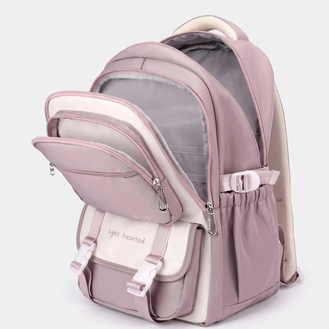 Girls' School Backpack with Spacious Design and Multiple Compartments