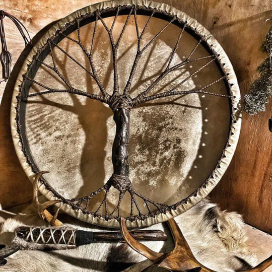 Handcrafted Tree of Life Shaman Drum