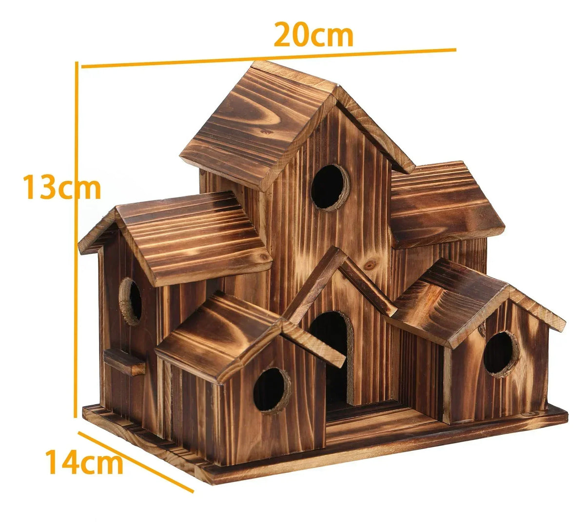 Handmade 6-Hole Birdhouse