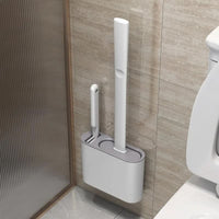 Hygienic Wall-Mounted Silicone Toilet Brush