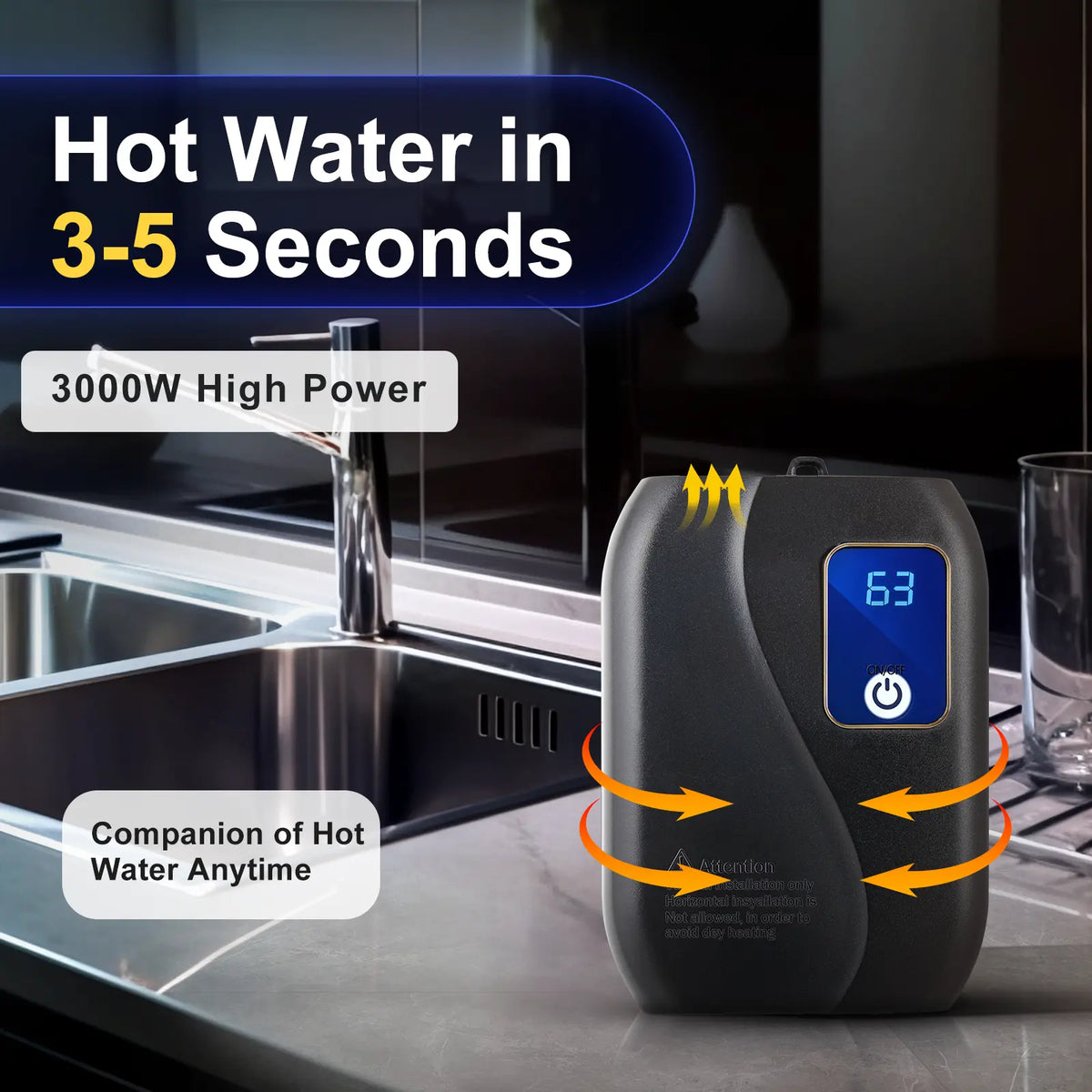 Instant Tankless Water Heater – Compact, Energy-Efficient Hot Water on Demand